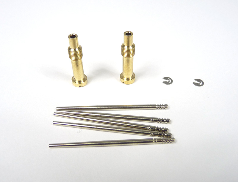 Dellorto Needle and Atomiser set (kit) X7, X7/13, X13, X13/X2, X2, 2 clips, AV264, AV266, PHBH, MB