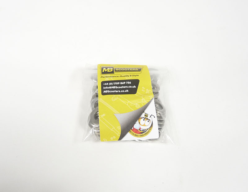 Universal Washer plain 6mm form A thicker, stainless steel Bag of 100