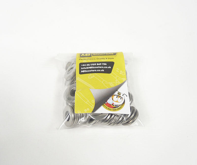 Washer plain 6mm form C wider, stainless steel, bag of 100