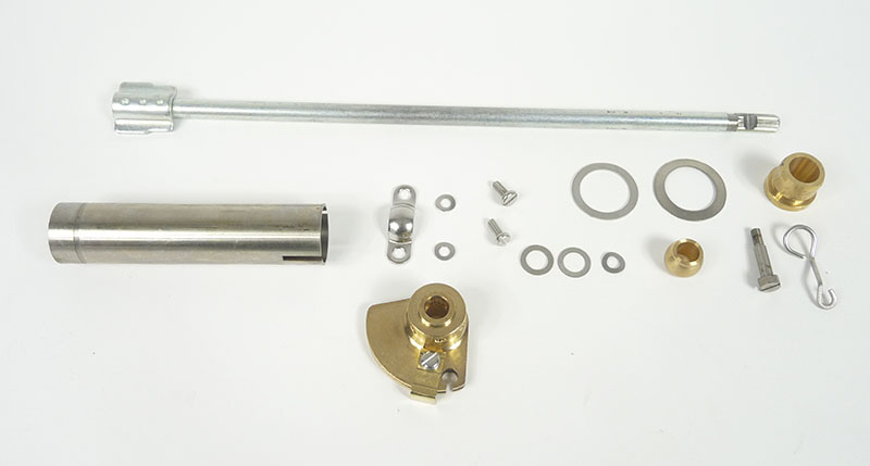 Lambretta Headset (handlebar) internal rod kit, Throttle side, splined early Sx, Tv, Special 125, Series 3 type, 298mm rod, MB