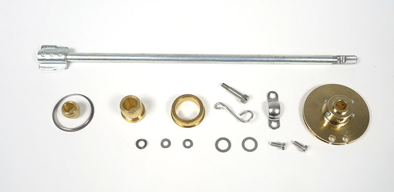 Lambretta Headset (handlebar) internal rod kit, Clutch side, splined Spanish early type, 300mm, MB