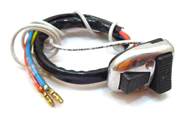 Lambretta Headset (handlebar) light switch dip dazzle, Black, Gp,