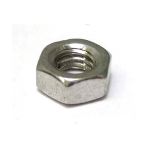 Nut 4mm plain, stainless steel